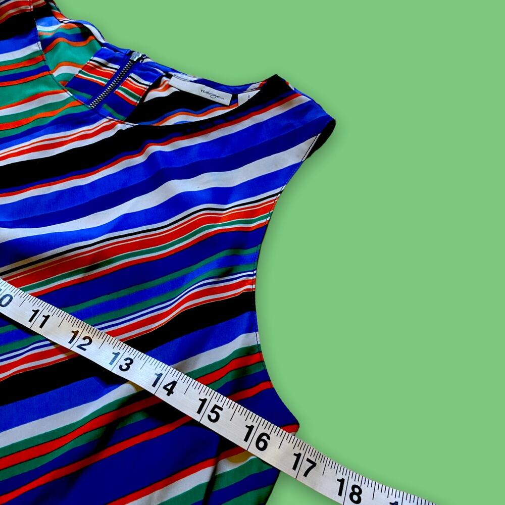 Halogen Diagonal Multicolor Striped Mini Shirt Dr… - image 3
